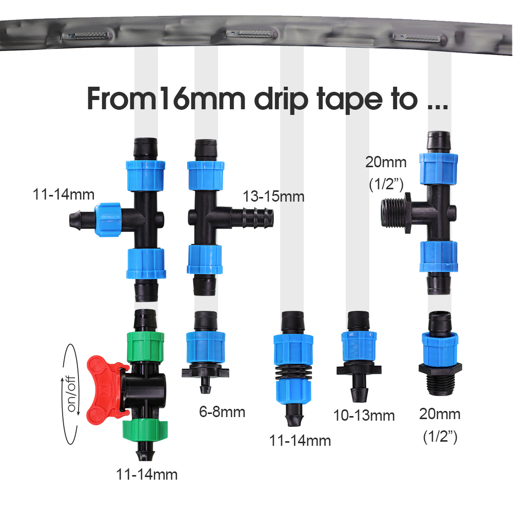 5 uds 16MM cinta de goteo cone - Irrigation Drip Tape reseña y precio