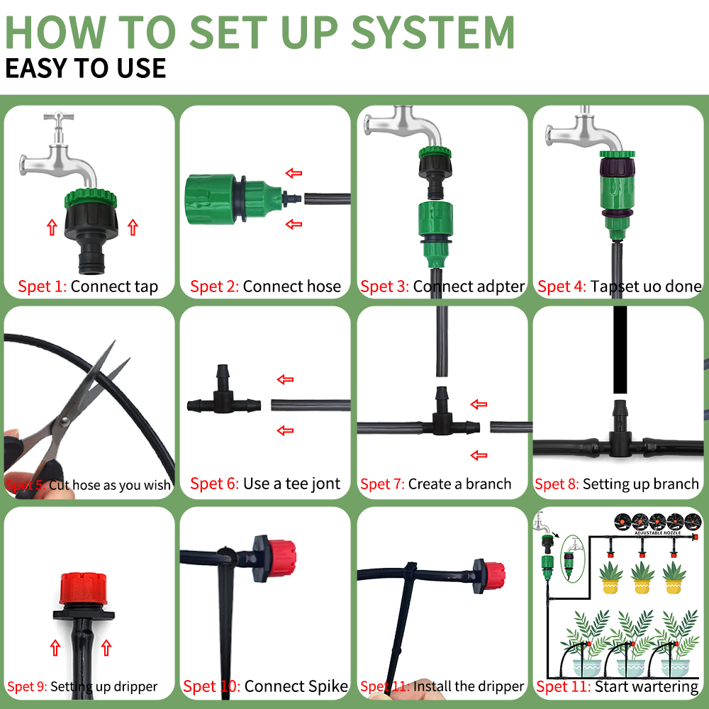 Sistema de riego por microgote - Irrigation Drip Tape reseña y precio