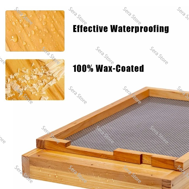 Diez marcos de colmenas están  - Beehive Frame Wax reseña y precio