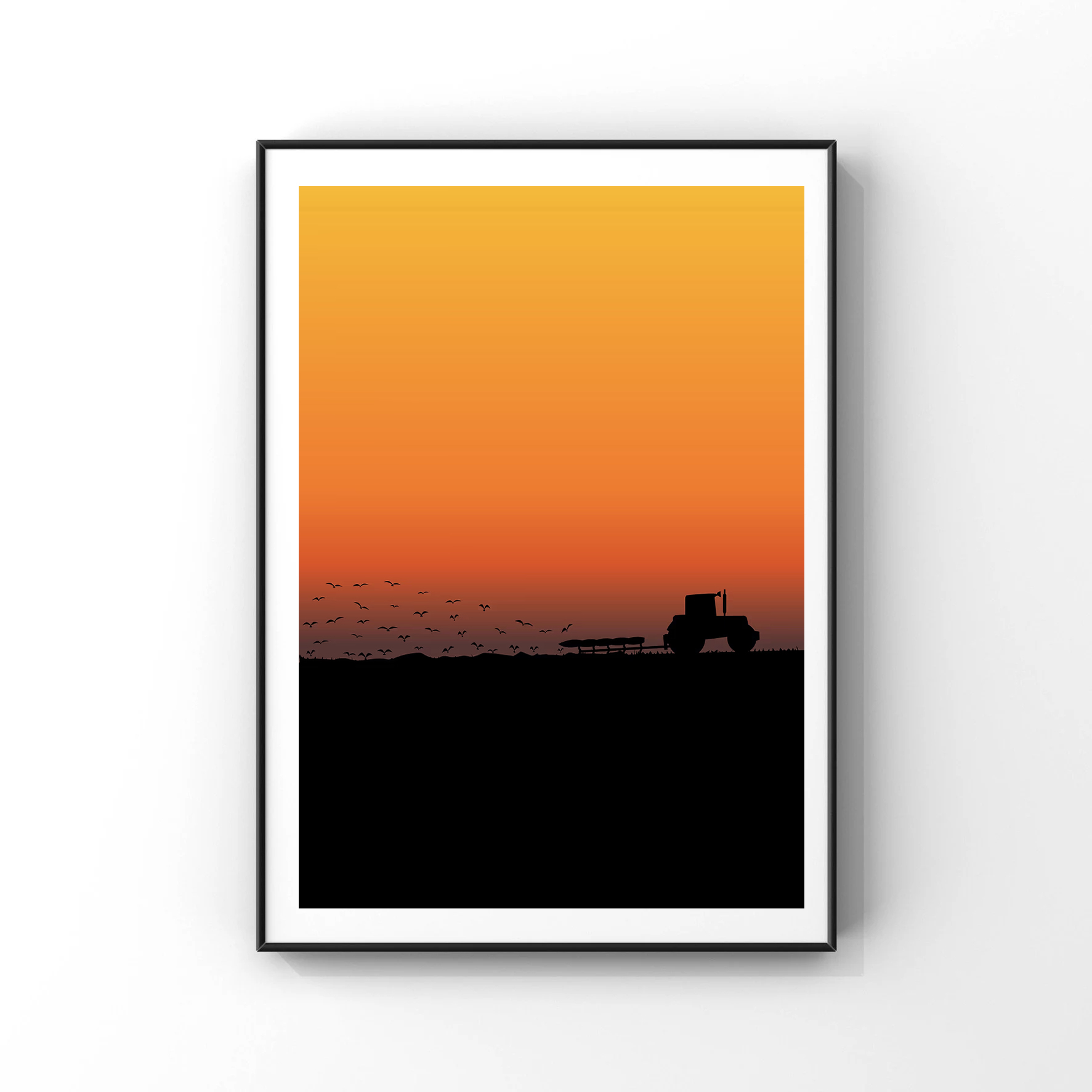 Tractor de arte abstracto que  - Agriculture Farming Poster reseña y precio